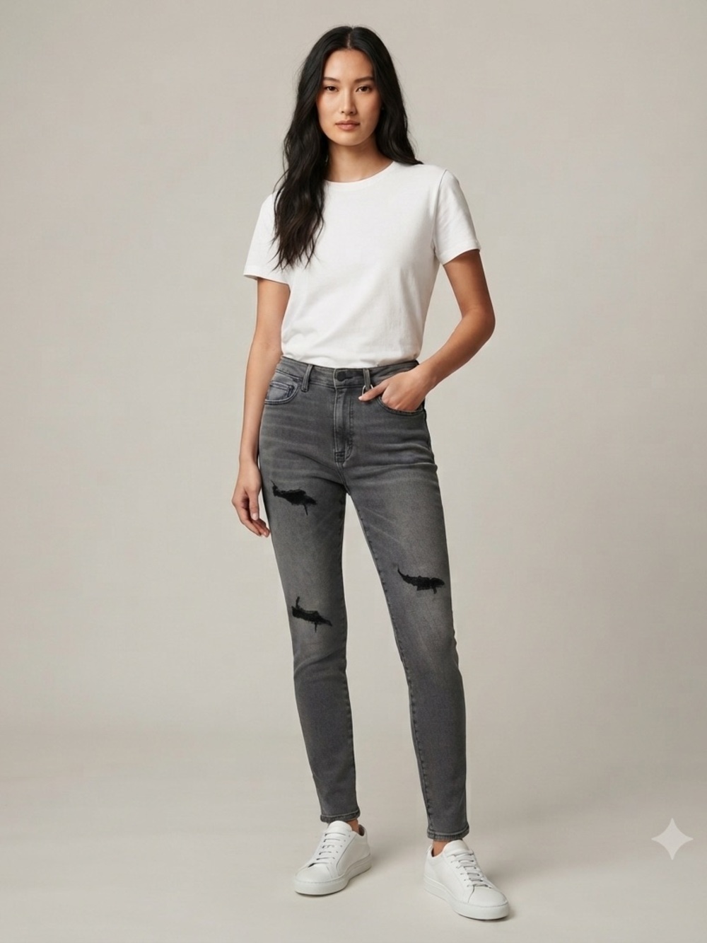 SR vs. Sandrine Rose “the virgin label” Distressed Denim - Picture 1 of 5